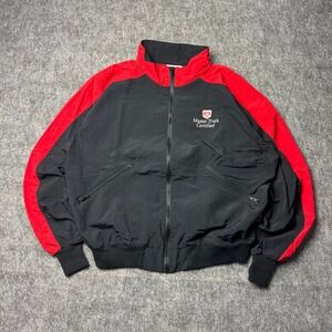 Vintage Dodge Master Truck Certified Bomber Jacket, Black/Red, L